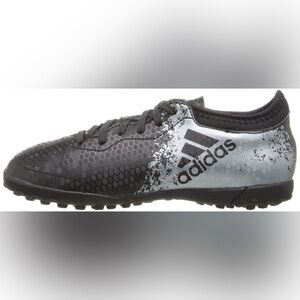 adidas® Kids x 16.3 Cage Soccer Indoor Turf Black and White Soccer Shoes Size 2